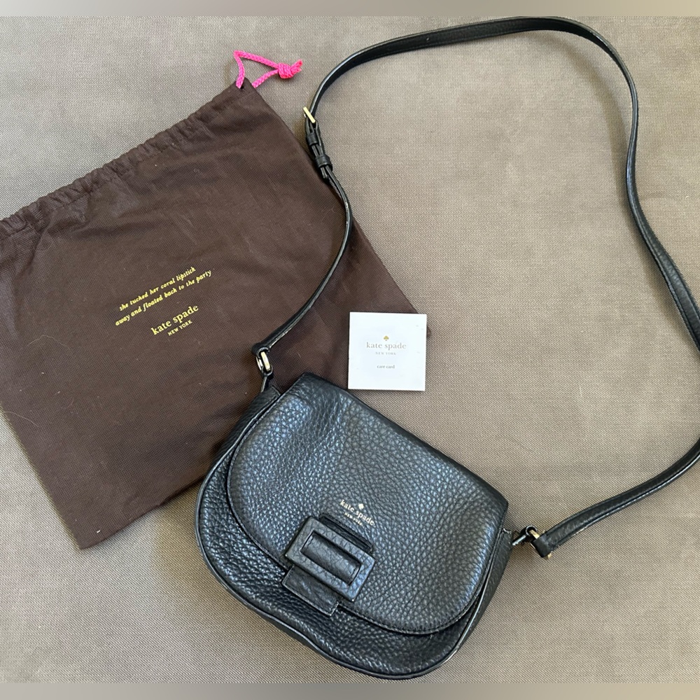 Kate Spade Black Leather Crossbody Bag